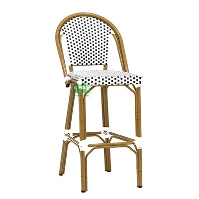 Aluminium Bistro Rattan Sab nraum zoov Bar quav