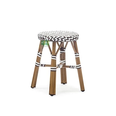 Aluminium Rattan Backless Sab nraum zoov Bar quav