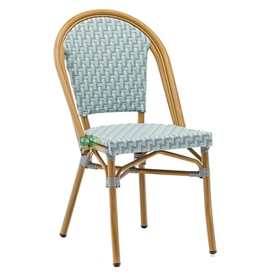 Garden Aluminium Rattan Fabkis Bistro Chairs