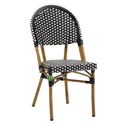 Sab nraum zoov Rattan Aluminium Fabkis Bistro Chairs