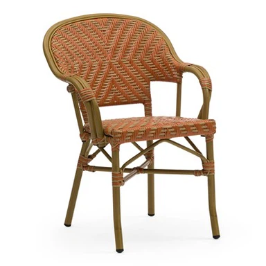 Parisian Rattan Sab nraum zoov Dining Chairs